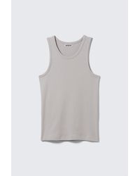Weekday - Classic Ribbed Tank Top - Lyst