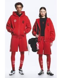 Weekday - Toffs Loose Fit Zip Football Hoodie - Lyst