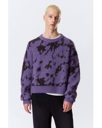 Weekday - Relaxed Graphic Wool-Blend Sweater - Lyst