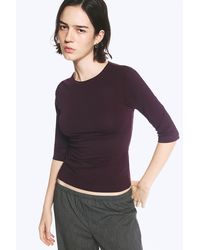 Weekday - Fitted Three-Quarter Sleeve Top - Lyst