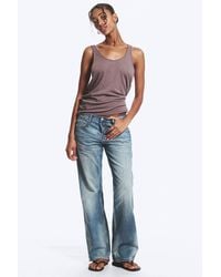 Weekday - Aura Low Rise Relaxed Bootcut Jeans - Lyst