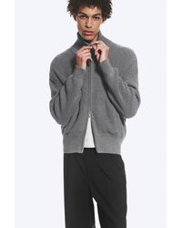 Weekday - Relaxed High-Neck Zip Knit Cardigan - Lyst