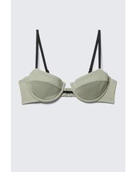 Monki - Underwired Padded Bikini Top - Lyst