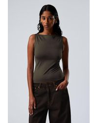 Weekday - Annie Boatneck Sleeveless Top - Lyst