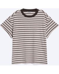 Weekday - Cap-Sleeved Boxy Cotton T-Shirt - Lyst