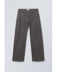 Weekday - Loose Carpenter Canvas Trousers - Lyst