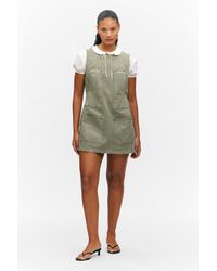 Weekday - Ärmelloses Utility-Kleid Aus Baumwoll-Twill - Lyst