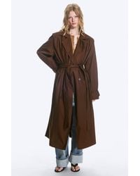 Monki - Oversized Trenchcoat - Lyst