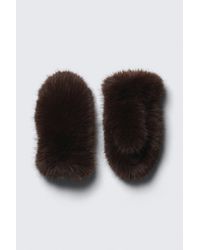 Weekday - Faux Fur Mittens - Lyst