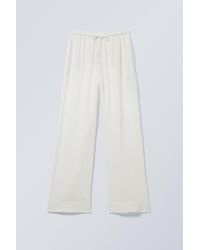 Weekday - Relaxed Linen Blend Trousers - Lyst