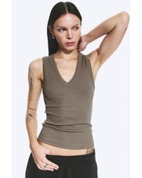 Weekday - Ribbed V-Neck Tank Top - Lyst