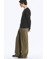 Weekday - Wide Lounge Cotton Trousers - Lyst