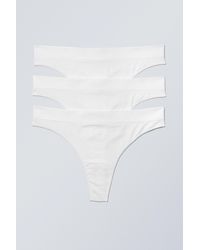 Weekday - 3-pack Cat Soft Thong - Lyst
