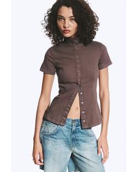 Weekday - Fitted Cotton Top - Lyst
