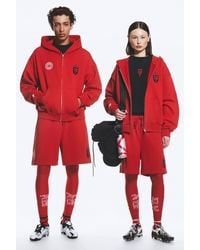 Weekday - Toffs Loose Fit Zip Football Hoodie - Lyst
