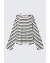 Weekday - Gestreiftes Longsleeve Mit Boxy Fit - Lyst