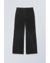 Weekday - Area Mid Rise Loose Wide Leg Jeans - Lyst