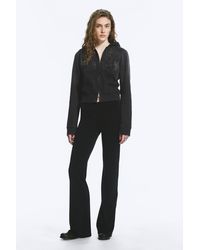 Weekday - Low Rise Bootcut Jersey Trousers - Lyst