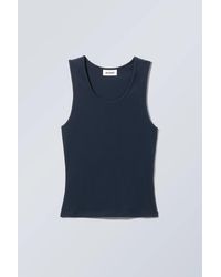 Weekday - Smooth Fitted Tank Top - Lyst