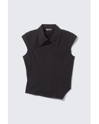 Weekday - Cap-Sleeved Asymmetric Ripstop Top - Lyst