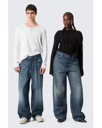 Weekday - Astro Mid Rise Loose Baggy Leg Jeans - Lyst