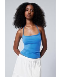 Weekday - Strap Halter Tank Top - Lyst