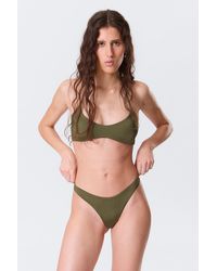 Weekday - Mid-Rise Ruched Brazilian Bikini Bottoms - Lyst