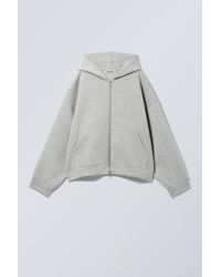 Weekday - Oversized Scuba Zip-Hoodie - Lyst