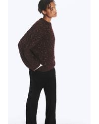 Monki - Long Cable Knit Textured Sweater - Lyst
