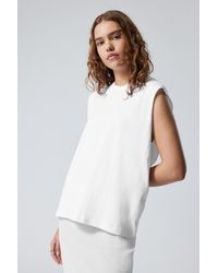 Weekday - Loose Cotton Tank Top - Lyst