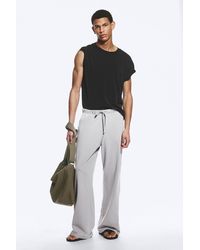 Weekday - Wide Lounge Cotton Trousers - Lyst