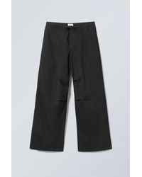 Weekday - Loose Twill Trousers - Lyst