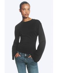 Monki - Waisted Long-Sleeved Top - Lyst