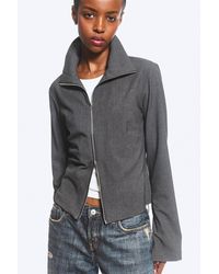 Weekday - Slim Long-Sleeved Zip Shirt - Lyst