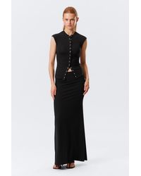 Weekday - Mid Rise Slim Fit Maxi Skirt - Lyst