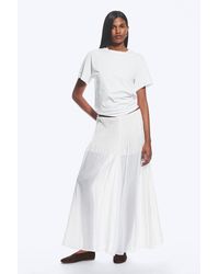 Weekday - Pleated Mid Rise Maxi Skirt - Lyst