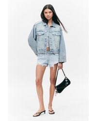 Monki - Oversized Structured Denim Jacket - Lyst
