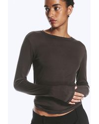 Weekday - Slim Wool-Blend Long-Sleeved Top - Lyst
