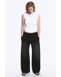 Weekday - Washed Wide Leg Scuba Sweatpants - Lyst