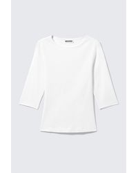 Weekday - Fitted Three-Quarter Sleeve Top - Lyst