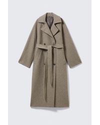 Weekday - Kia Oversized Wool-Blend Double-Breasted Coat - Lyst