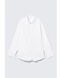 Weekday - Cross-Buttoned Long-Sleeved Cotton Shirt - Lyst
