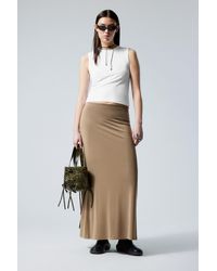 Weekday - Signe Drapy Maxi Skirt - Lyst