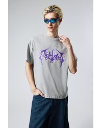 Weekday - Great Boxy Printed Graphic Tee - Lyst