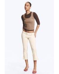 Monki - Low Rise Capri Trousers - Lyst