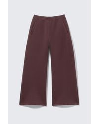 Weekday - Relaxed Barrel Leg Scuba Sweatpants - Lyst