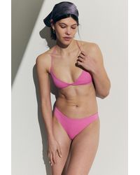 Weekday - Turn Halter Bikini Top - Lyst