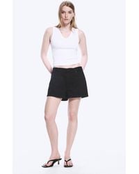 Weekday - Duchess Low Rise Distressed Mini Denim Shorts - Lyst