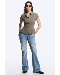 Weekday - Slim Fit Short-Sleeved Crepe Shirt - Lyst