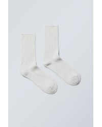Weekday - Pond Ribbed Socks - Lyst